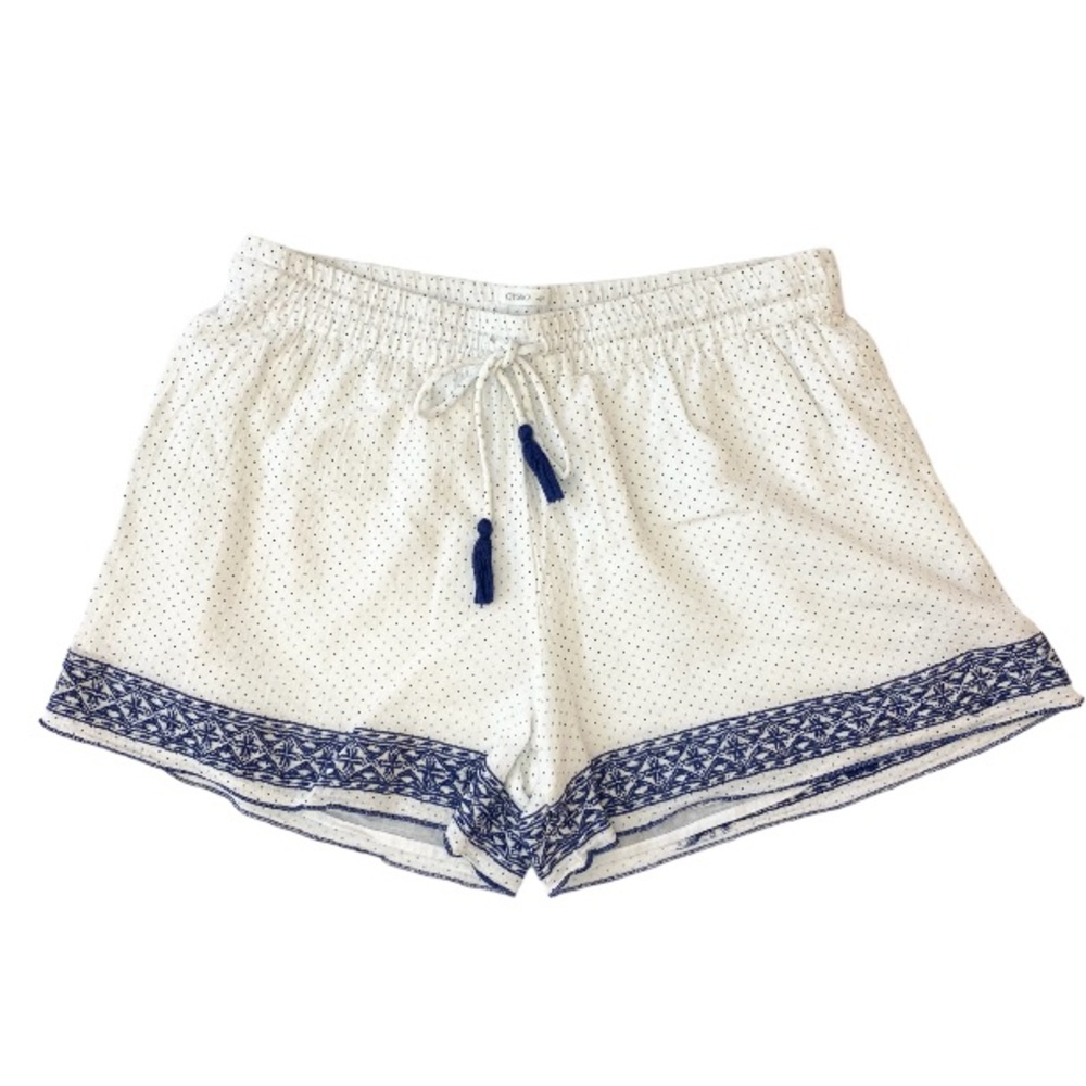 OYSHO Boho Cotton Embroidered Shorts